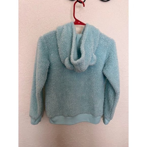 Oh So Soft Loungewear Light Green Girl's Pullover with Hood- FR - Picture 2 of 3